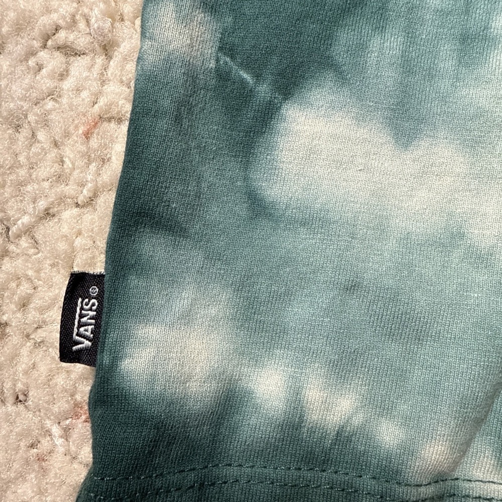 Vans Off The Wall Tie Dye Tee Classic Fit Medium Green EUC - Picture 6 of 7
